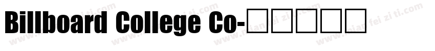 Billboard College Co字体转换